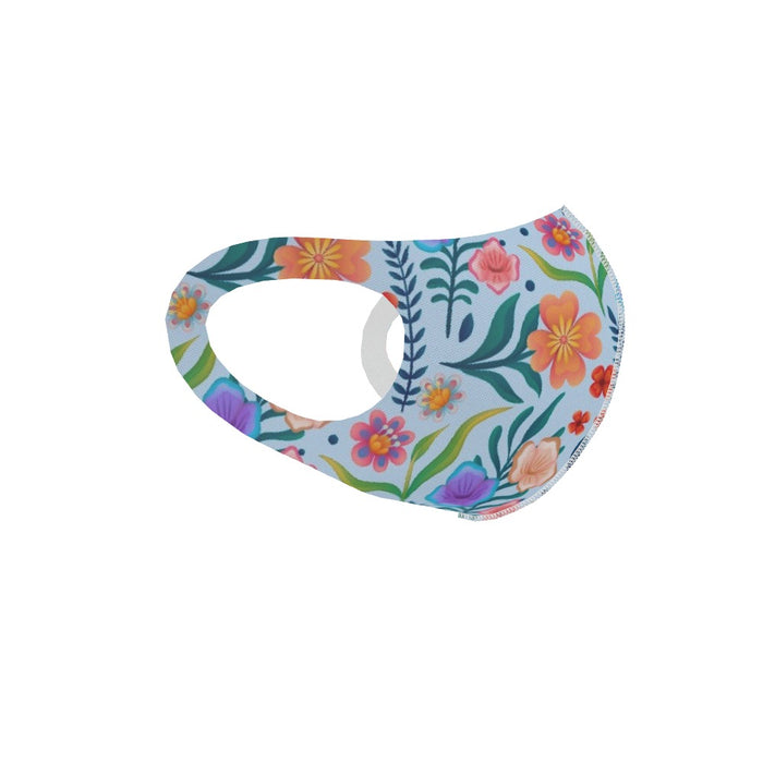 Ear Loop Mask - Very Floral Blue - printonitshop