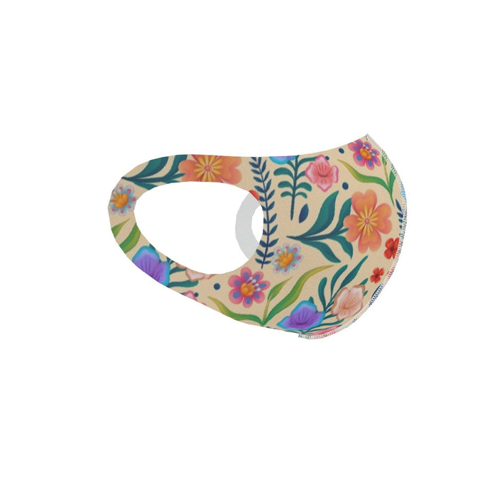 Ear Loop Mask - Very Floral Yellow - printonitshop