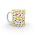 11oz Ceramic Mug - Yellow Flowers - printonitshop