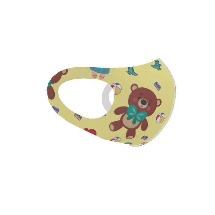 Ear Loop Mask - Toys Yellow - printonitshop