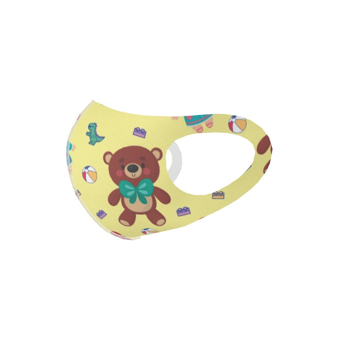 Ear Loop Mask - Toys Yellow - printonitshop