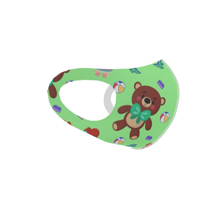 Ear Loop Mask - Toys Green - printonitshop