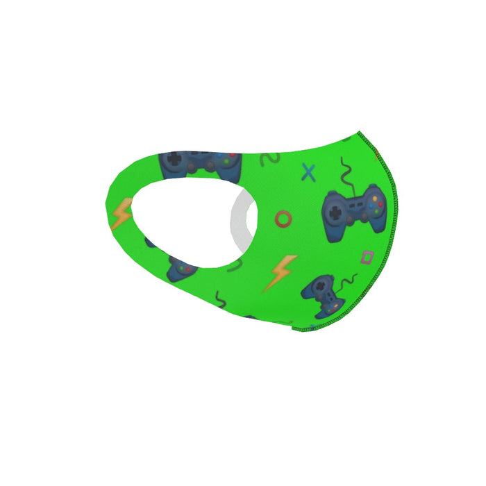 Ear Loop Mask - Bright Green Gaming - printonitshop