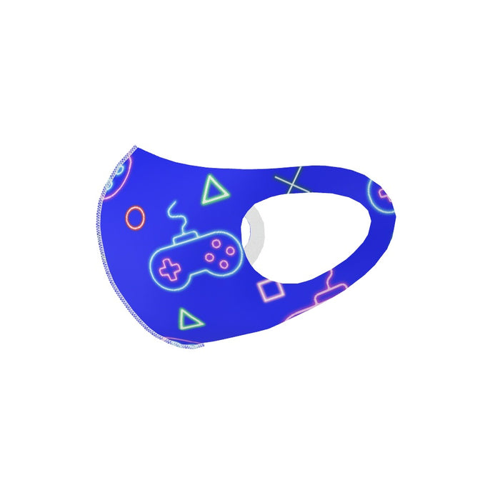 Ear Loop Mask - Gaming Neon Blue - printonitshop