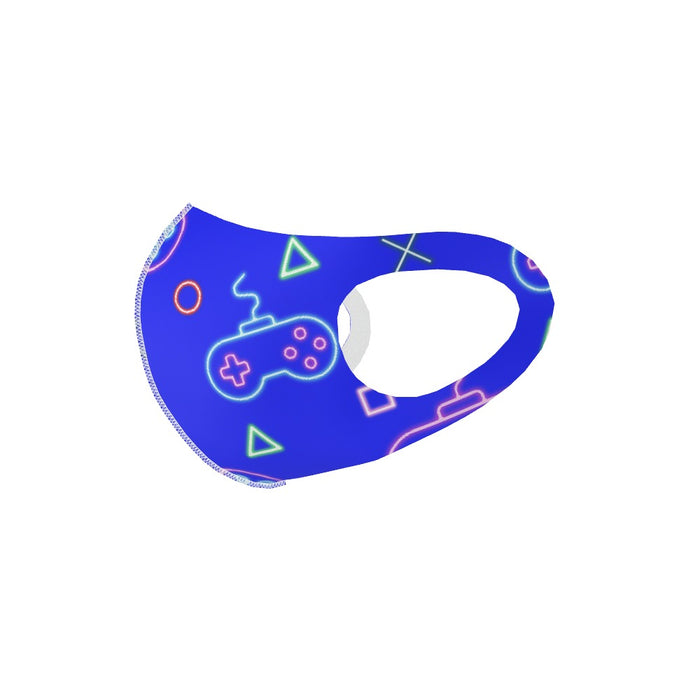 Ear Loop Mask - Gaming Neon Blue - printonitshop