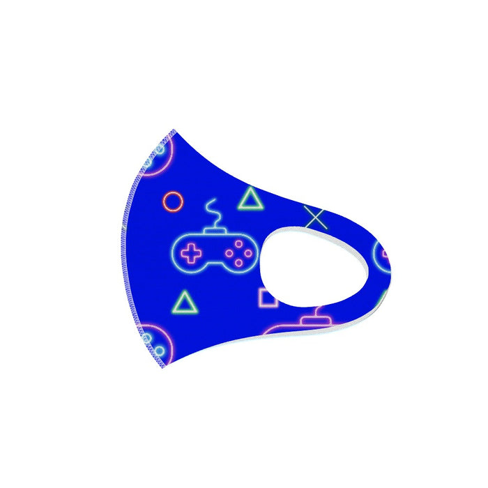 Ear Loop Mask - Gaming Neon Blue - printonitshop