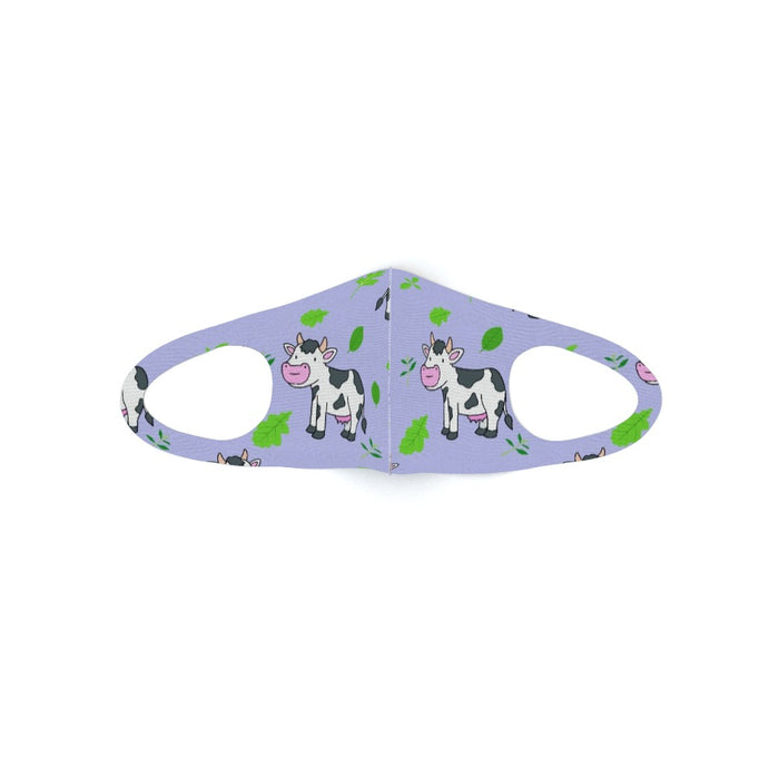 Ear Loop Mask - Violet Cows - printonitshop