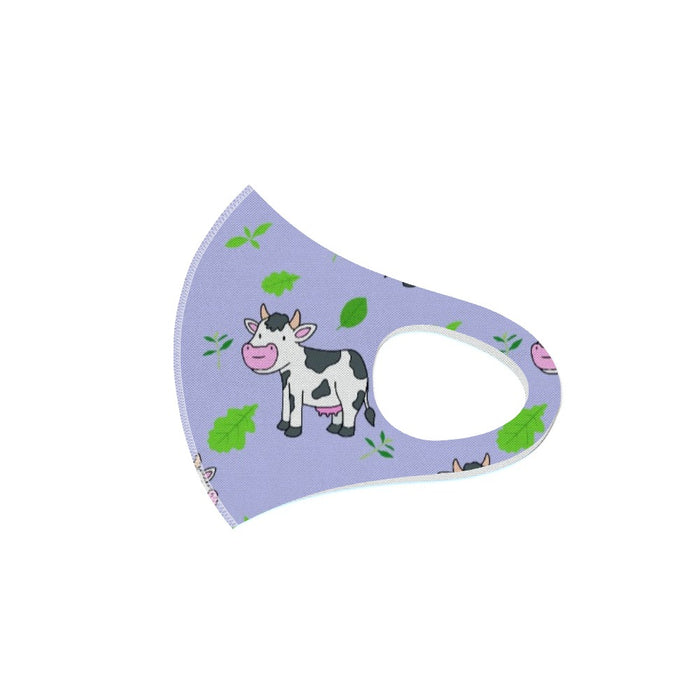 Ear Loop Mask - Violet Cows - printonitshop