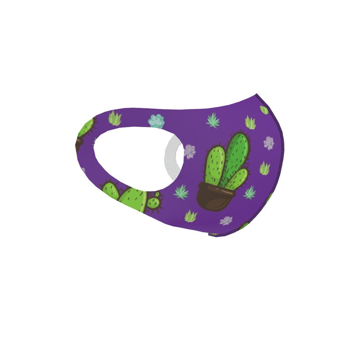 Ear Loop Mask - Cactus Purple - printonitshop