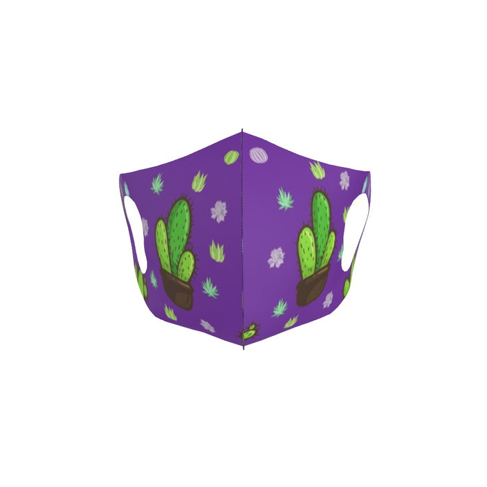 Ear Loop Mask - Cactus Purple - printonitshop