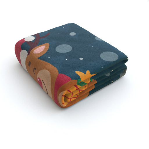 Blanket - Reindeer Smily - printonitshop