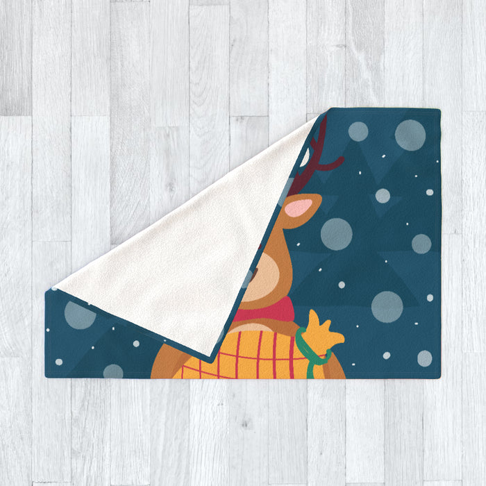 Blanket - Reindeer Smily - printonitshop