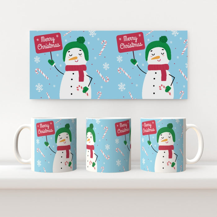 11oz Ceramic Mug - Snowman - printonitshop