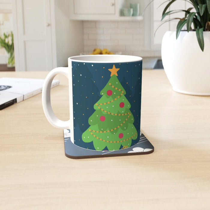 11oz Ceramic Mug - Christmas Tree - printonitshop