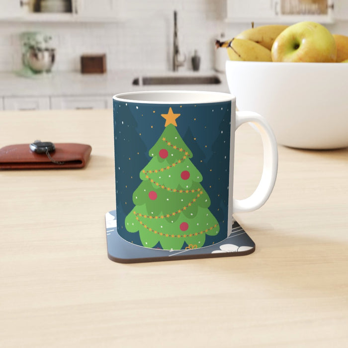 11oz Ceramic Mug - Christmas Tree - printonitshop