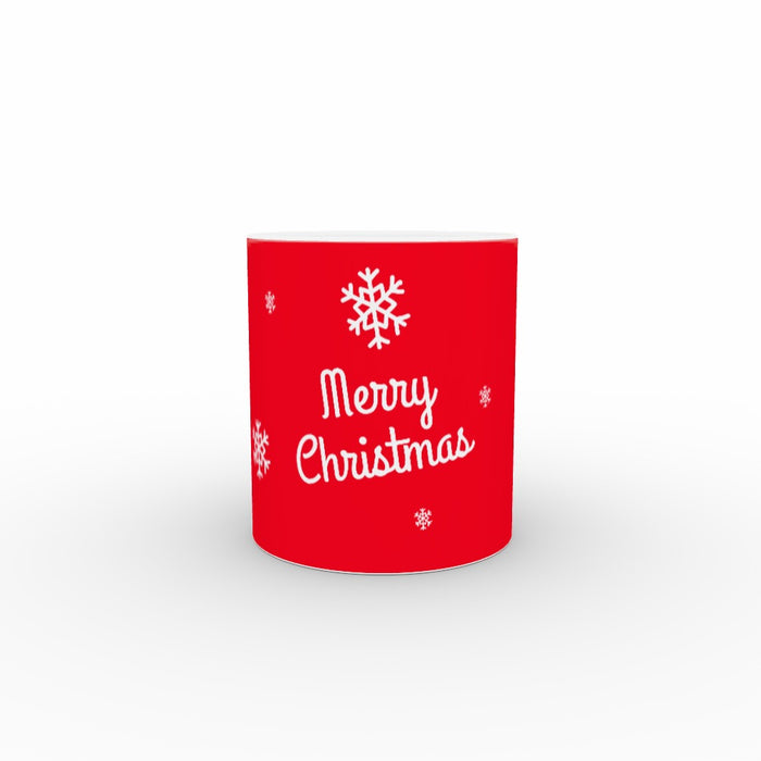 11oz Ceramic Mug - Merry Christmas Red - printonitshop