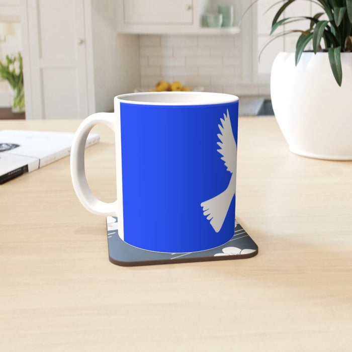 11oz Ceramic Mug - Blue Dove - printonitshop