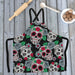 Apron - Skulls and Roses - printonitshop