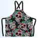 Apron - Skulls and Roses - printonitshop