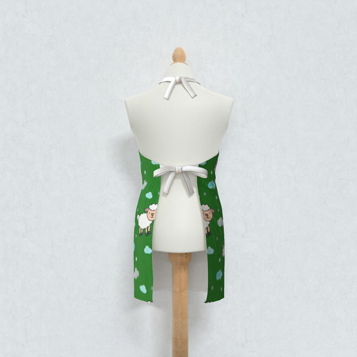 Apron - Goats and Sheep on Green - printonitshop