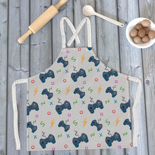 Apron - Pale Grey Gaming - printonitshop