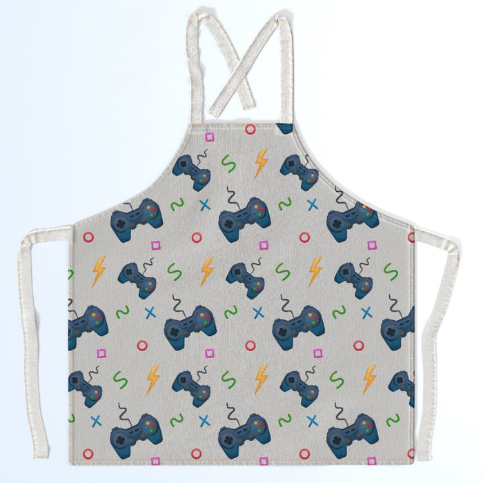 Apron - Pale Grey Gaming - printonitshop