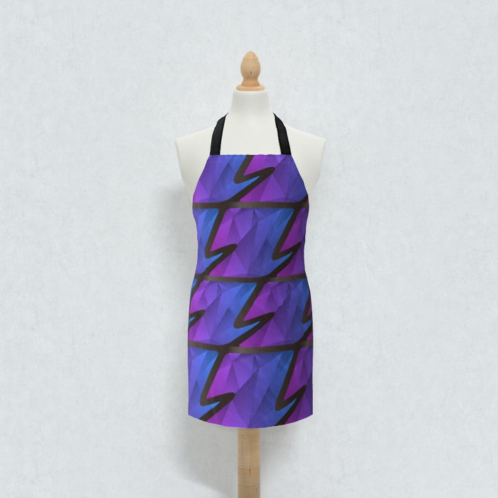 Apron - Abstract Waves Blue/Purple - printonitshop