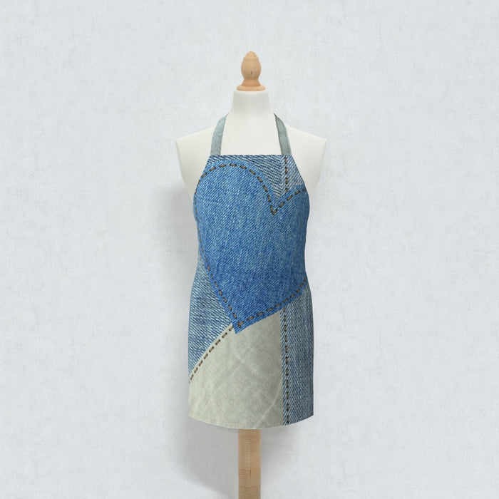 Apron - Denim Heart - printonitshop