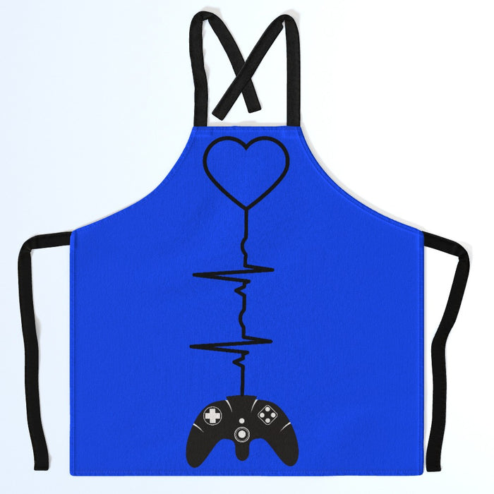 Apron - Gaming Heartbeat - printonitshop