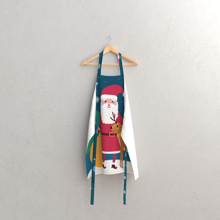 Apron - Santa and the Reindeer - printonitshop