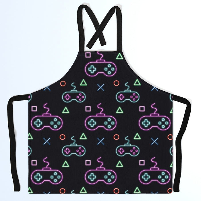 Apron - Gaming Neon Black - printonitshop