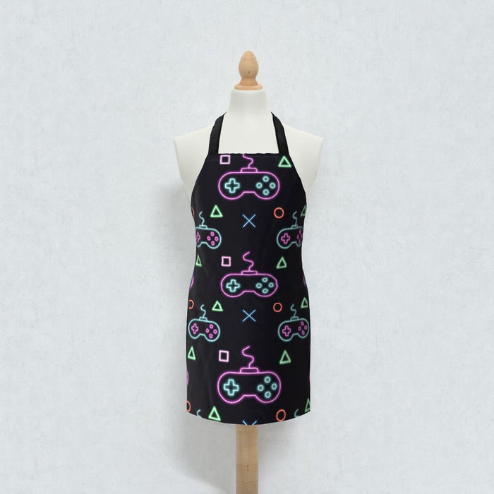 Apron - Gaming Neon Black - printonitshop