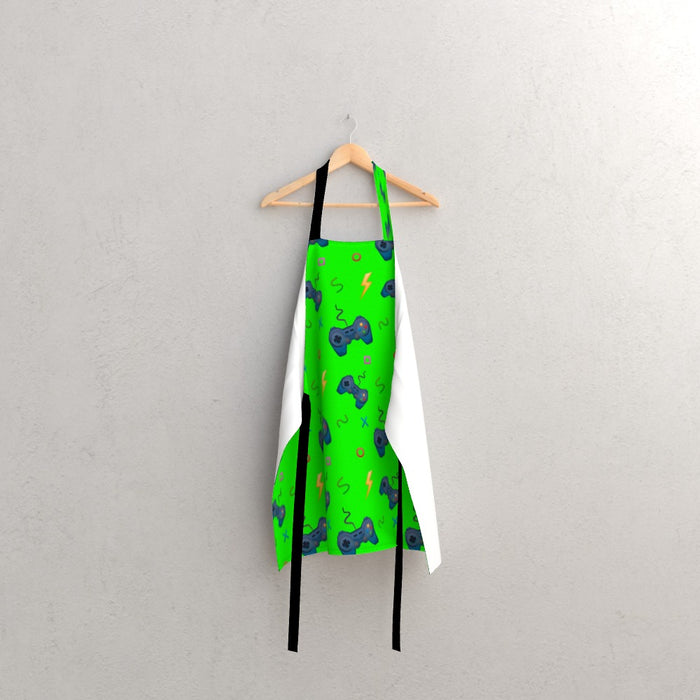 Apron - Bright Green Gaming - printonitshop