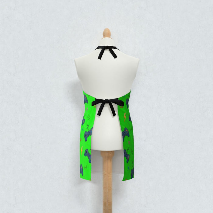 Apron - Bright Green Gaming - printonitshop