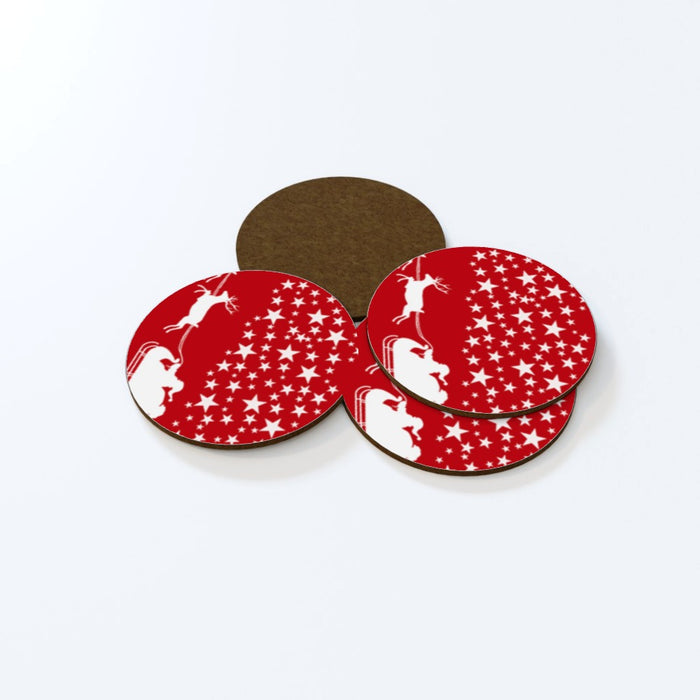 Coasters - Father Christmas On Route - printonitshop