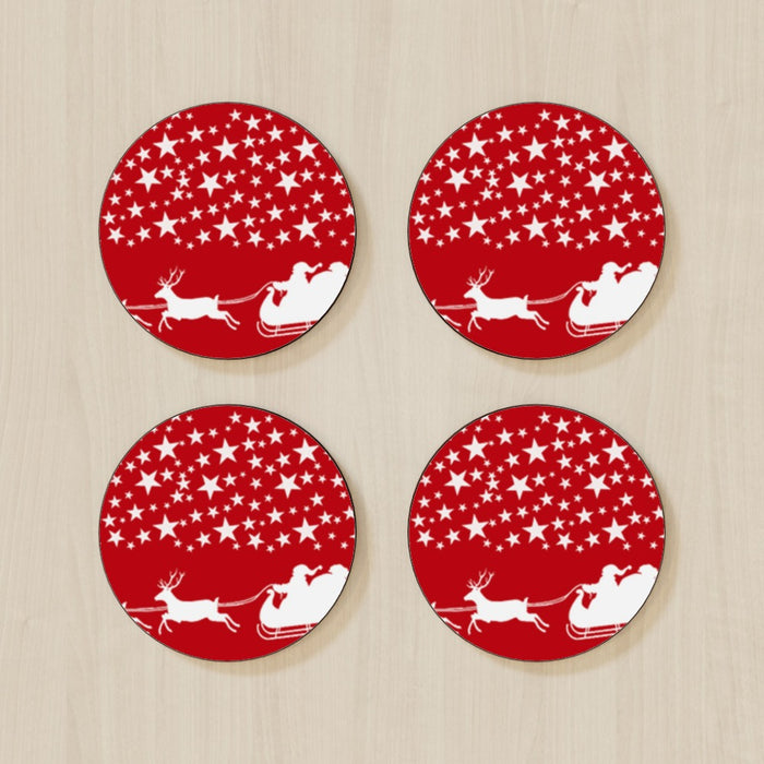 Coasters - Father Christmas On Route - printonitshop