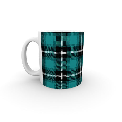 11oz Ceramic Mug - Textured Fabric Blue - printonitshop