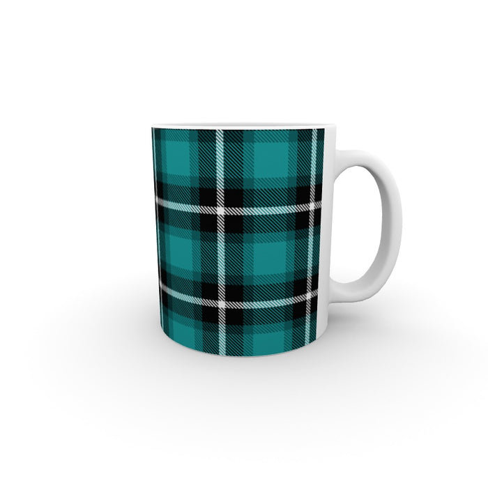 11oz Ceramic Mug - Textured Fabric Blue - printonitshop