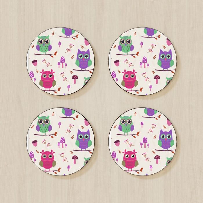 Coasters - Owl Friends - printonitshop