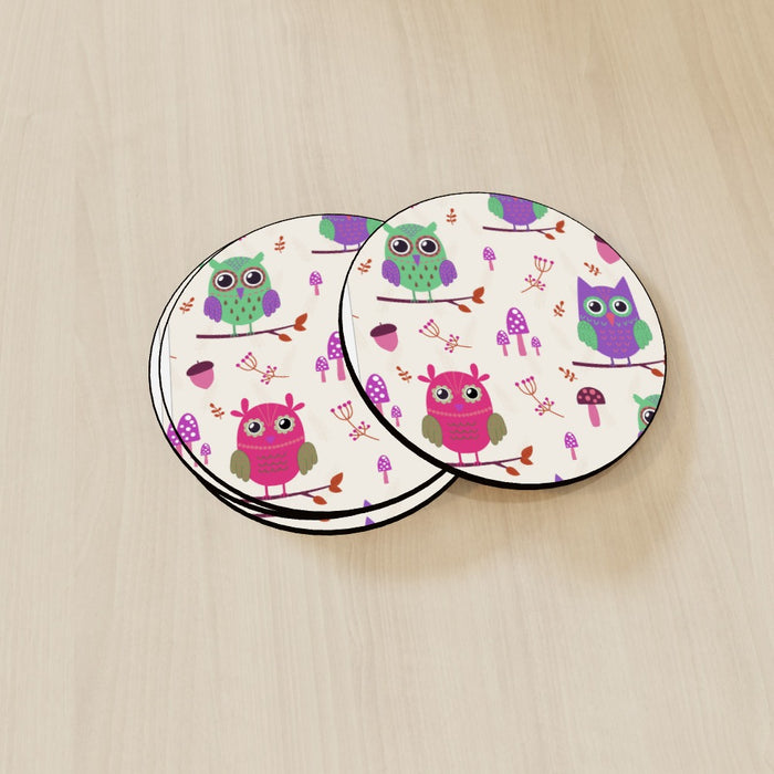 Coasters - Owl Friends - printonitshop