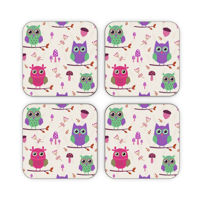 Coasters - Owl Friends - printonitshop