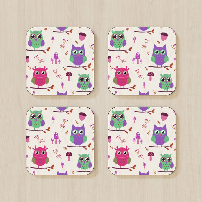 Coasters - Owl Friends - printonitshop