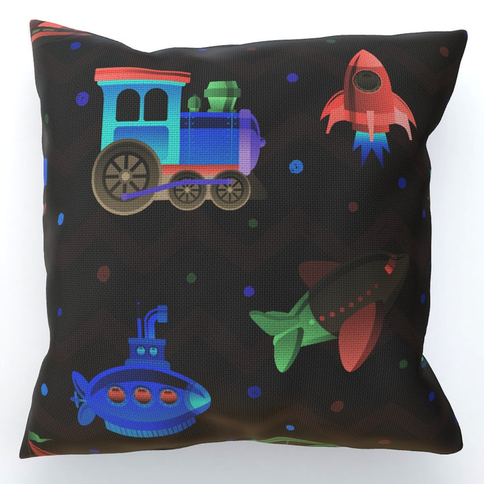 Cushion - Plane.Train.Rocket.Sub - printonitshop