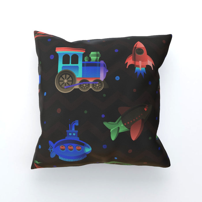 Cushion - Plane.Train.Rocket.Sub - printonitshop