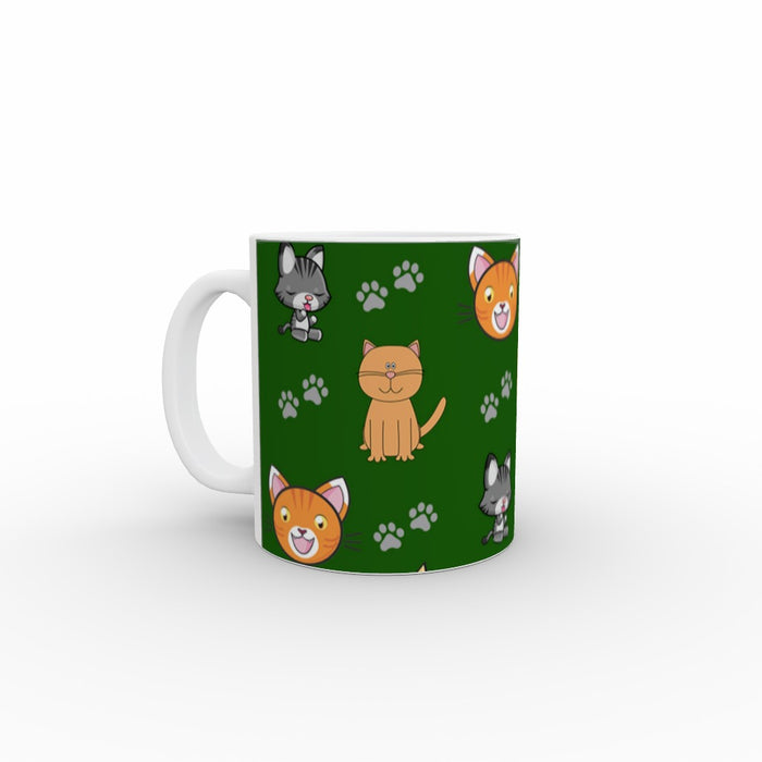 11oz Ceramic Mug - Cat Friends - printonitshop