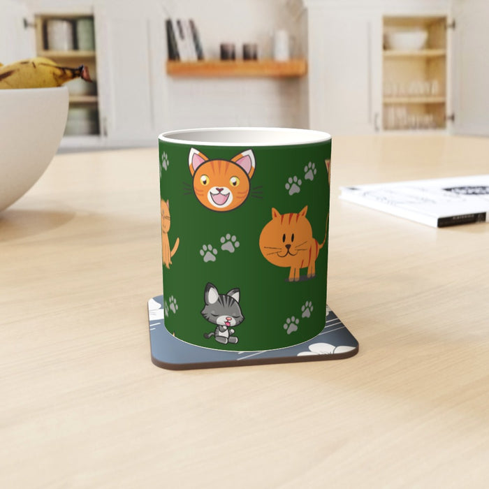 11oz Ceramic Mug - Cat Friends - printonitshop