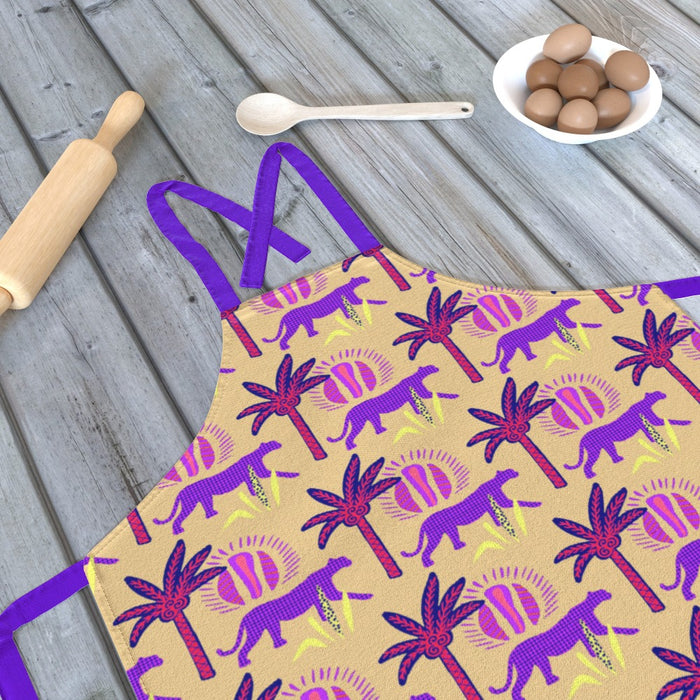 Apron - Purple Panthers - printonitshop