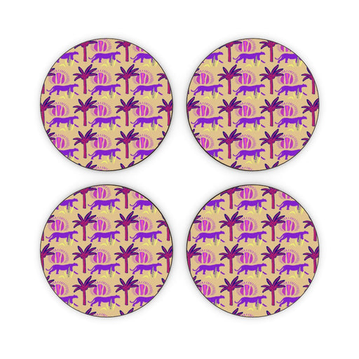 Coasters - Purple Panthers - printonitshop