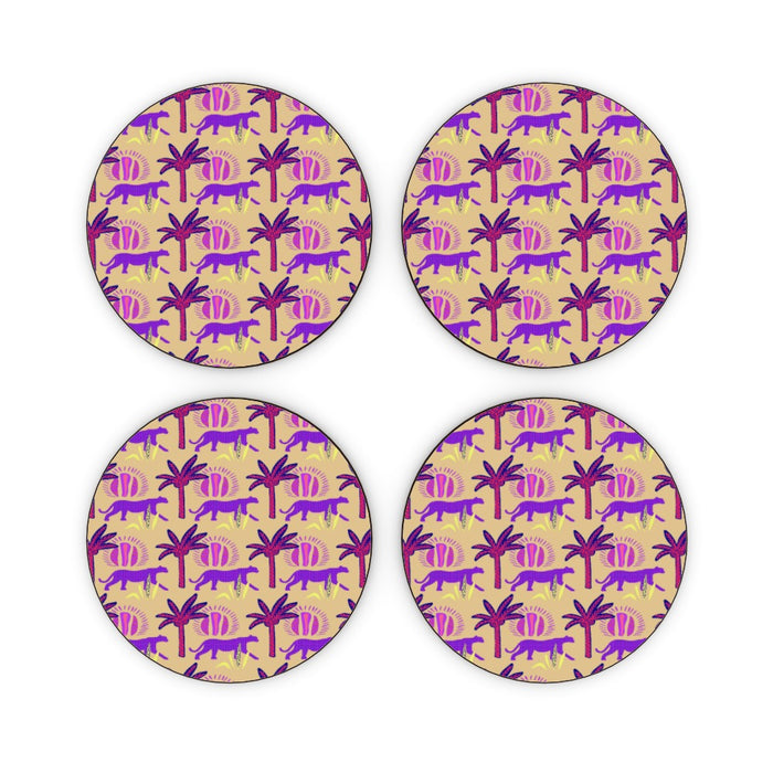 Coasters - Purple Panthers - printonitshop