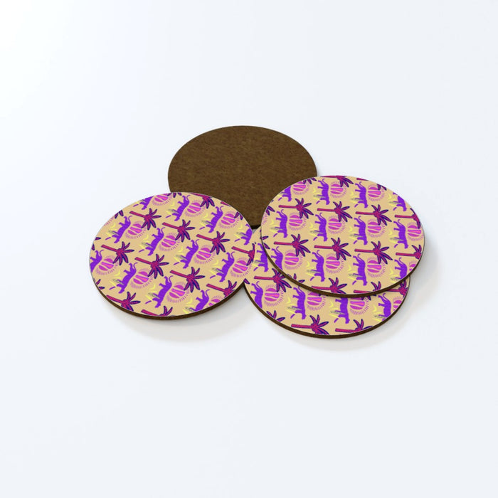 Coasters - Purple Panthers - printonitshop